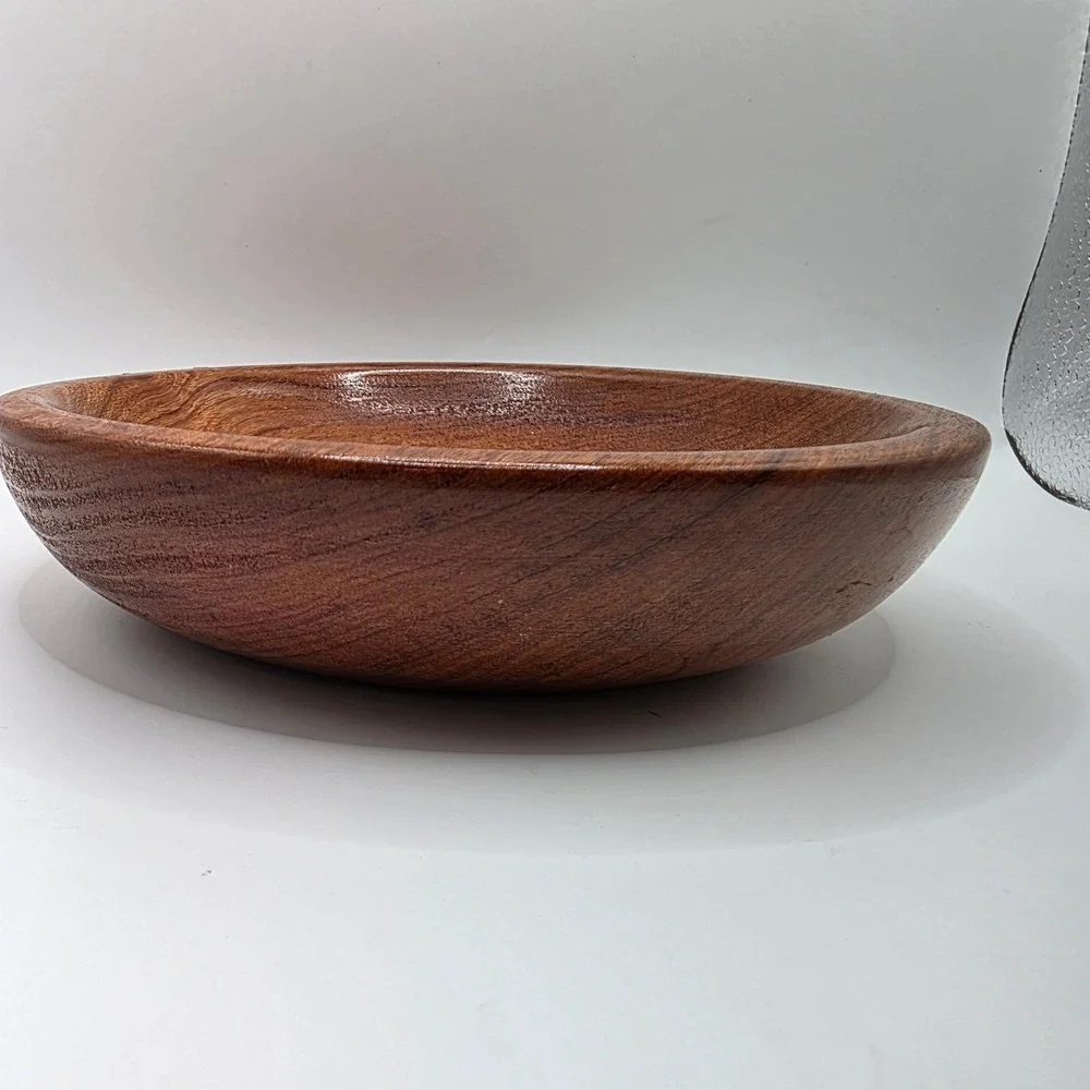 Billy Jenkins Hand Turned Wood Bowl 2017 Signed Artisan Studio USA 8 Inch